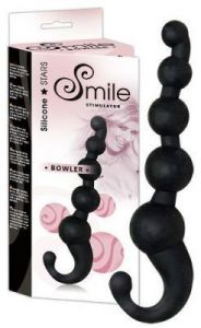 Koraliki analne - Smile Bowler black anal wand