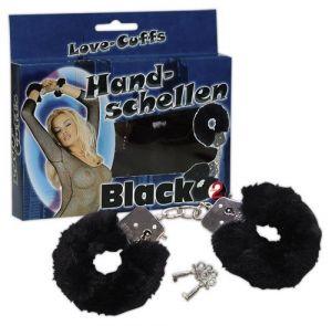 Kajdanki z futerkiem Love-Cuffs czarne