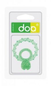Doo Ornament Cock and Ballsring clear-zielony
