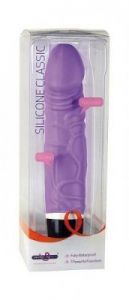 Silicone Classic Vibrator długość: 19cm fioletowy