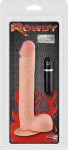 Realist. wibrator Rowdy z przyssawką 28cm cielisty