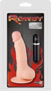 Realist. wibrator Rowdy z przyssawką 19cm cielisty