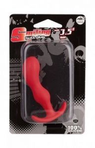 Silikonowy Korek Analny Smiling dł.8cm czerwone