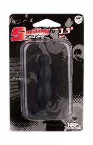 Silikonowy Korek Analny Smiling dł.8cm czarny