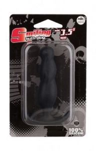 Silikonowy Korek Analny Smiling dł.9cm czarny