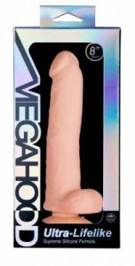 Silikonowe dildo Megahood dł. 20 cm