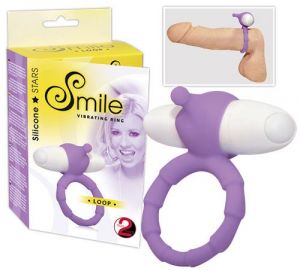 Pierścień Smile Loop vibro ring purple