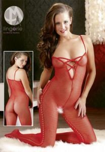 Catsuit red M/L