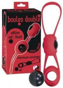 Silicone Love Balls red-black