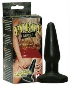 Korek analny -  Porox black