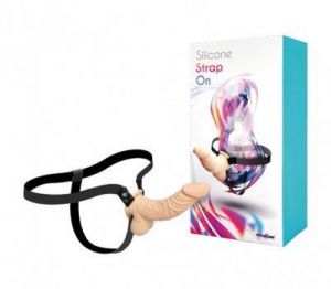 Silikonowy strap on 16 cm